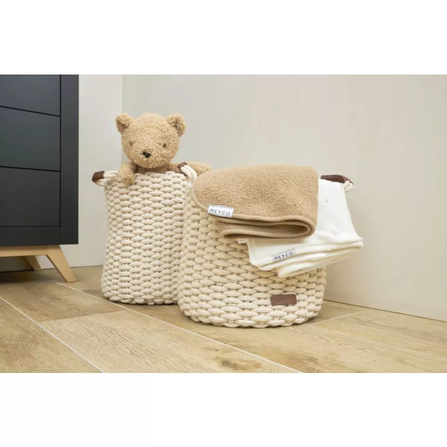 MEYCO Bouclé Babydecke Toffee 75 x 100 cm