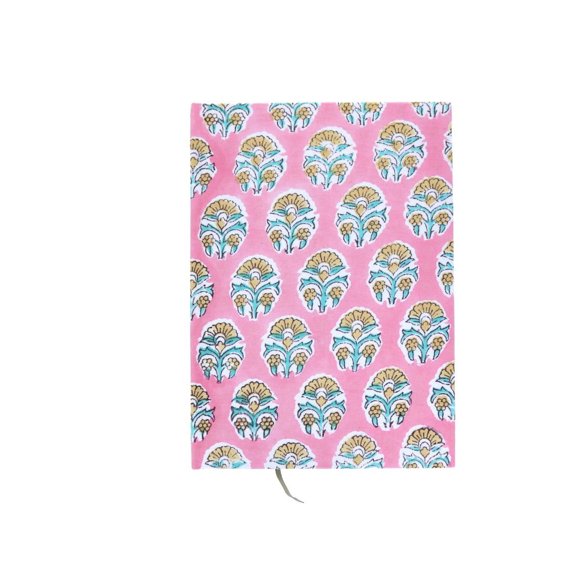 Carnet de notes fleuri rose pâle Block print Pondie Chérie