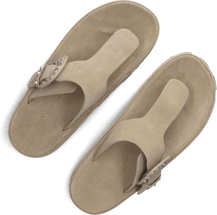 STEFANO LAURAN Teenslippers Dames Dk5668 Maat: 36 Materiaal: Suède Kleur: Beige