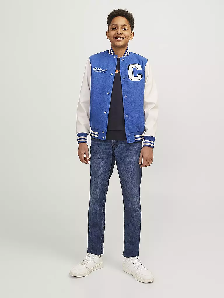 JACK & JONES Jungen Jeans Slim FIt JJIGLENN JJORIGINAL blau