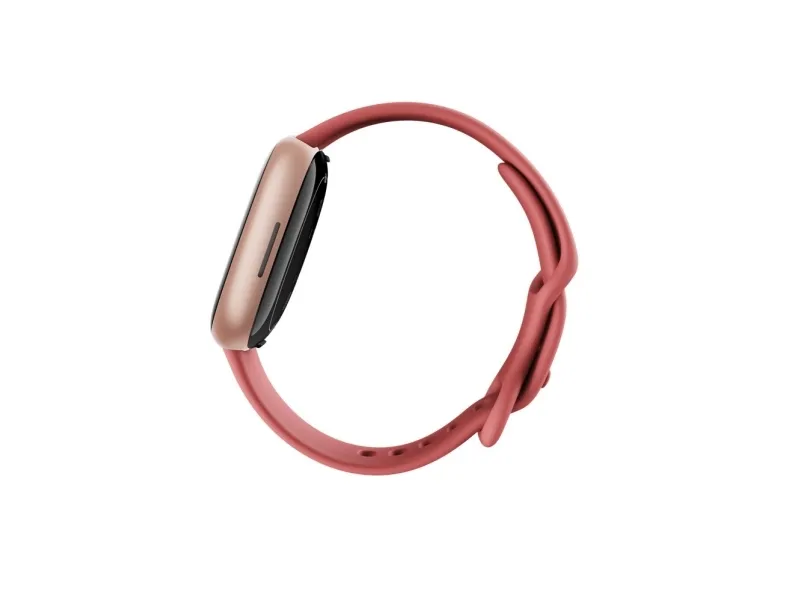 Fitbit Versa 4 - 40 mm - kobberrose - smart ur med bånd - pink sand - båndstørrelse: S/L - NFC, Bluetooth