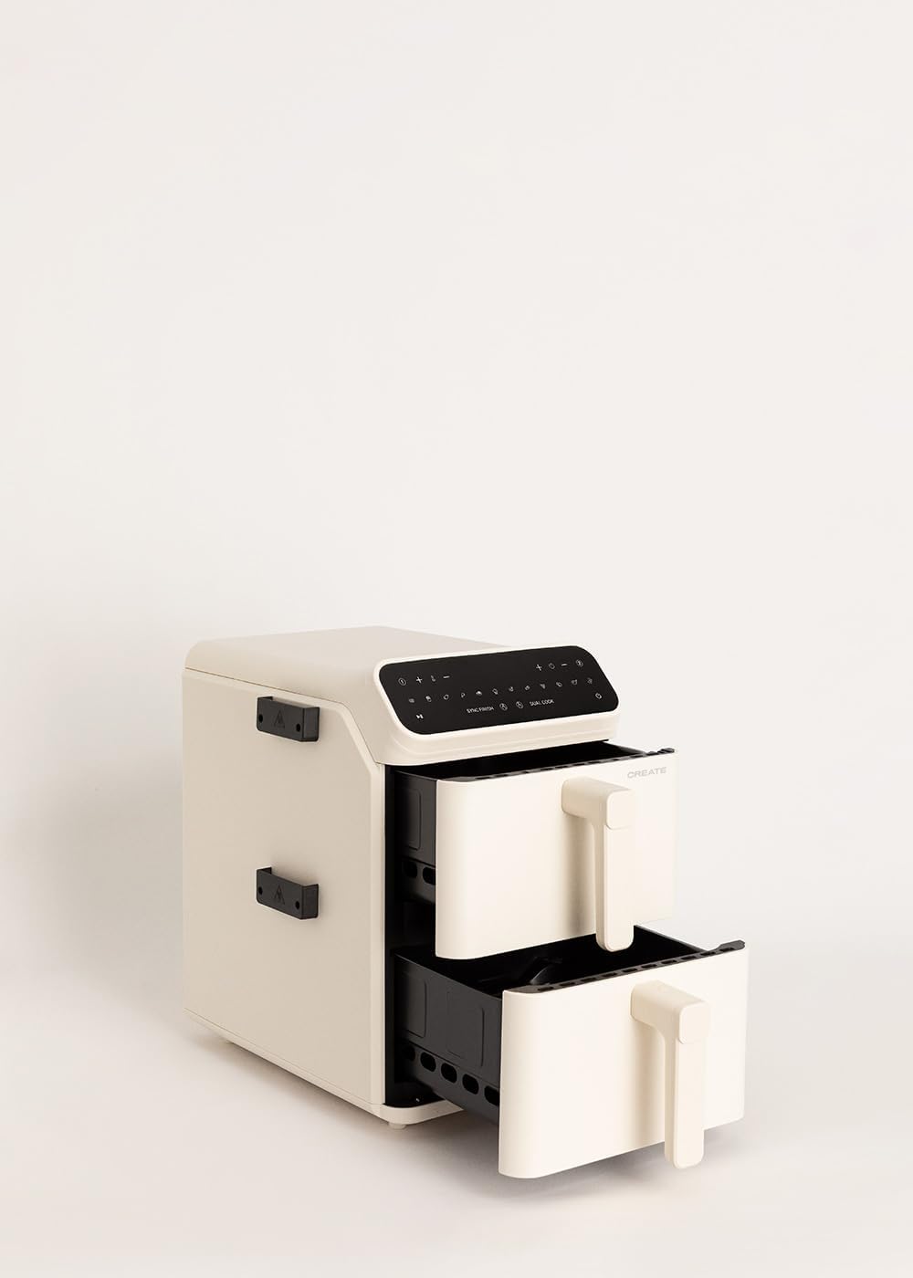 CREATE/AIR FRYER DUAL STACK/Luftfritteuse mit doppelter Höhe und unabhängiger Steuerung 11,2L Cremeweiß/Fassungsvermögen 9–10 Portionen, 10 Programme, Dual Cook, Touchpanel, 2600–3000W