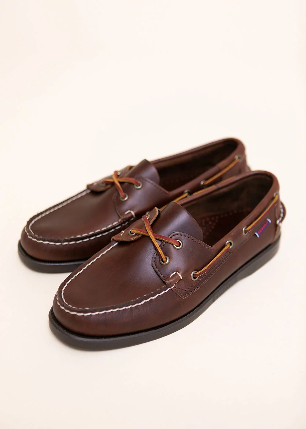 DOCKSIDE PORTLAND CUIR MARRON SEMELLE MIEL