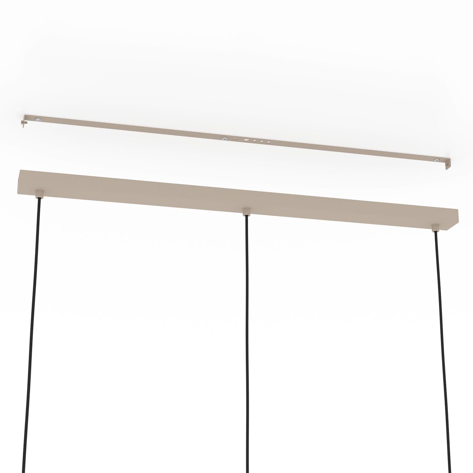 EGLO Retrofit Pendelleuchte ROMAZZINA 3-flg sandfarbig
