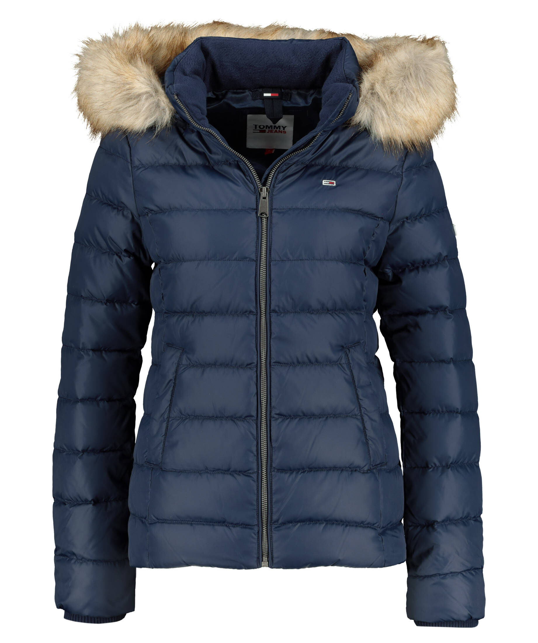 Tommy Jeans| Damen Daunenjacke mit Kapuze TJW BASIC HOODED DOWN JACKET