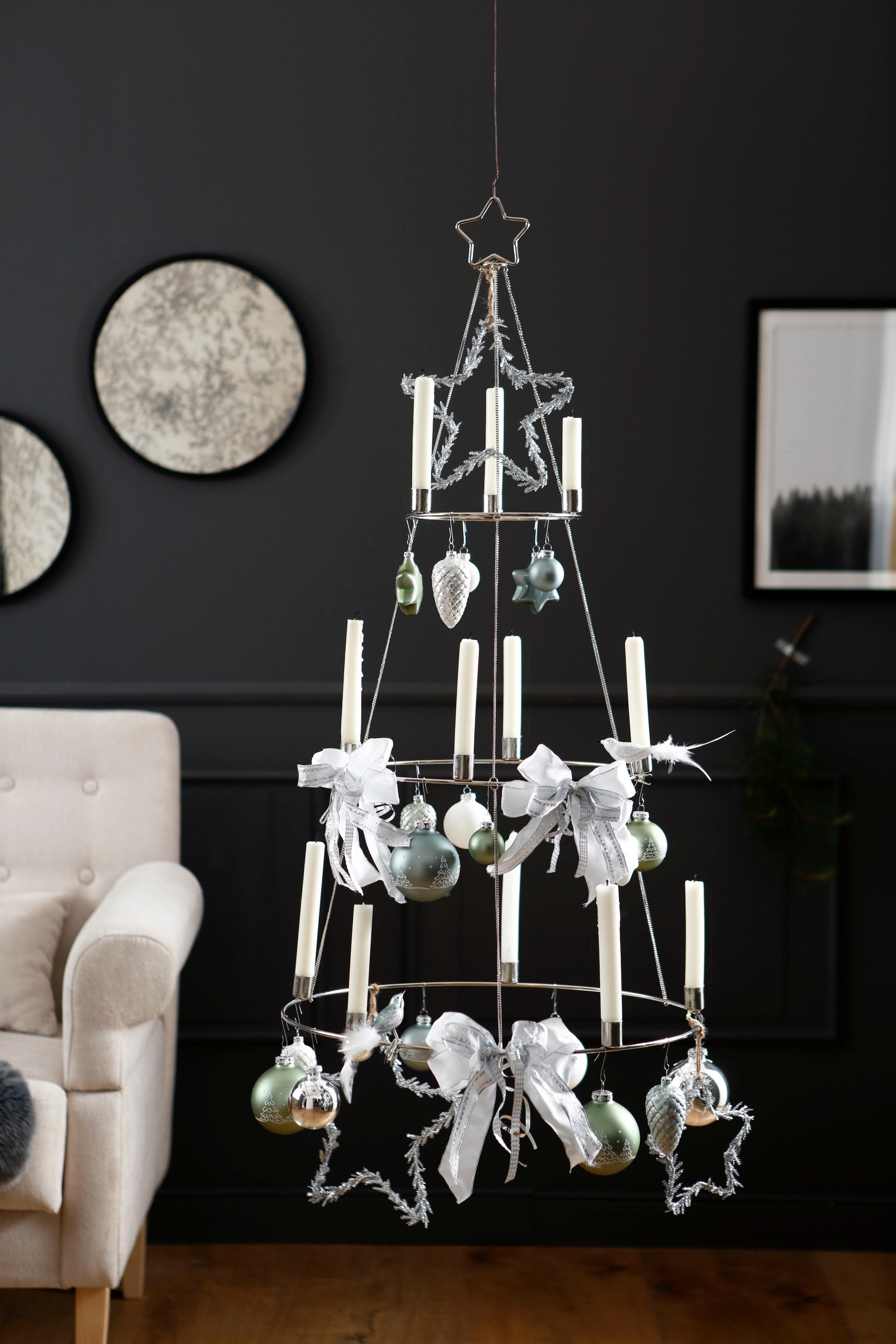 Creativ deco Kerzenhalter »Weihnachtsbaum, Weihnachtsdeko« zum Hängen