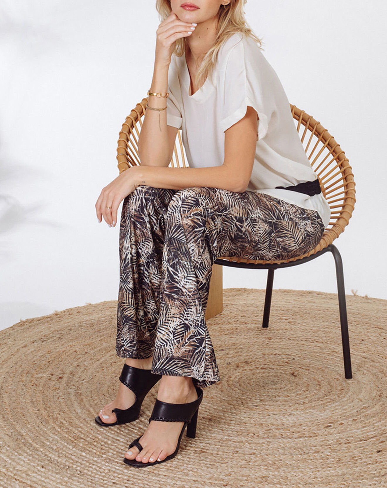 Lauren Vidal Pantalon Store havana