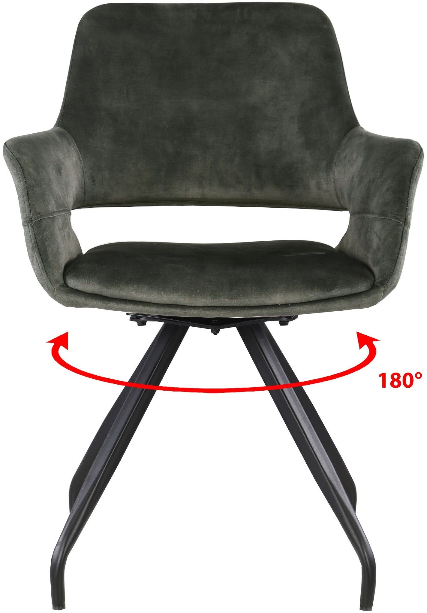 Eetkamerstoel Olive Velvet Capp B61 x D61 cm