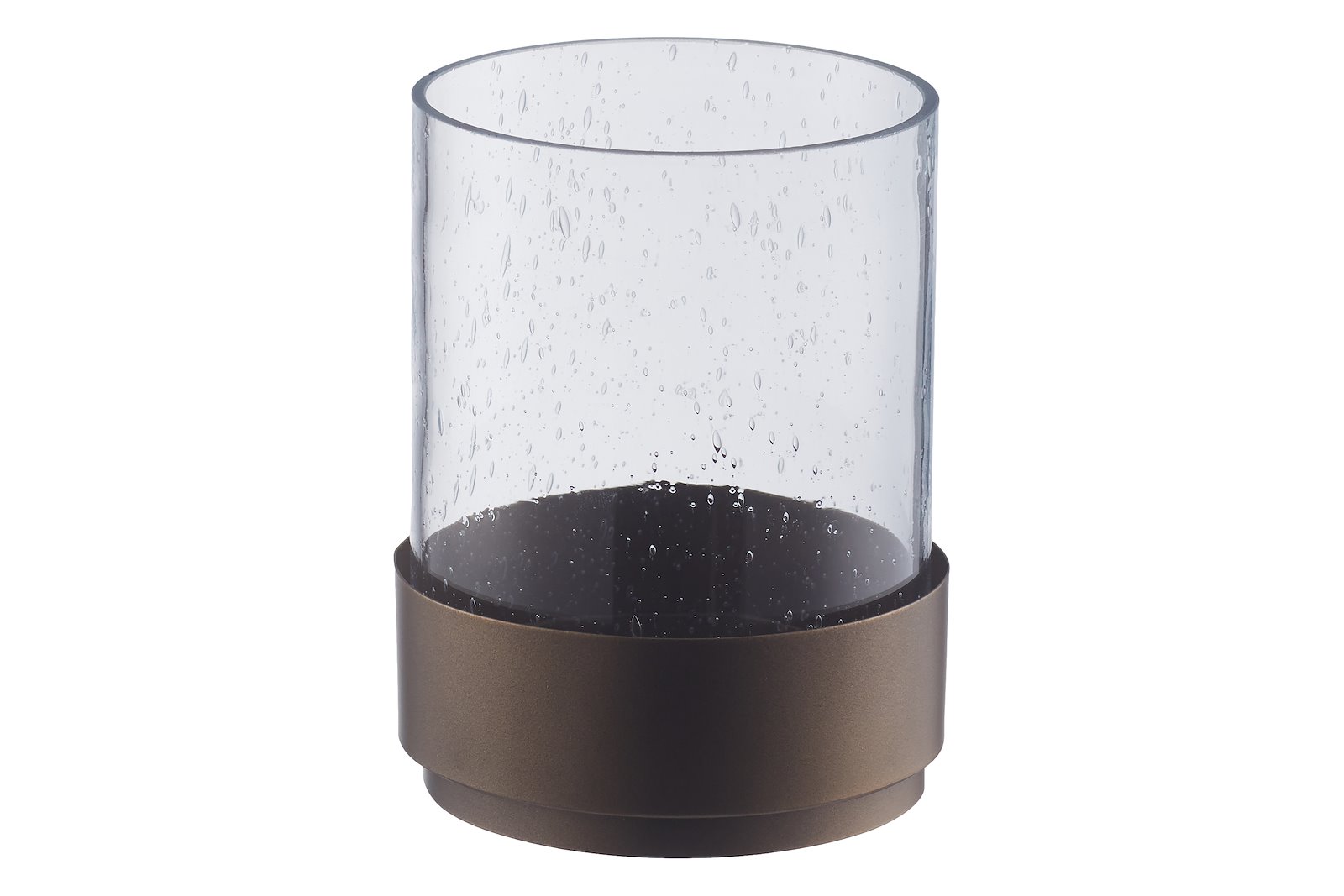 Maize lykt/lysholder Klart glass og antikk metall Ø12,7 H16,4 cm