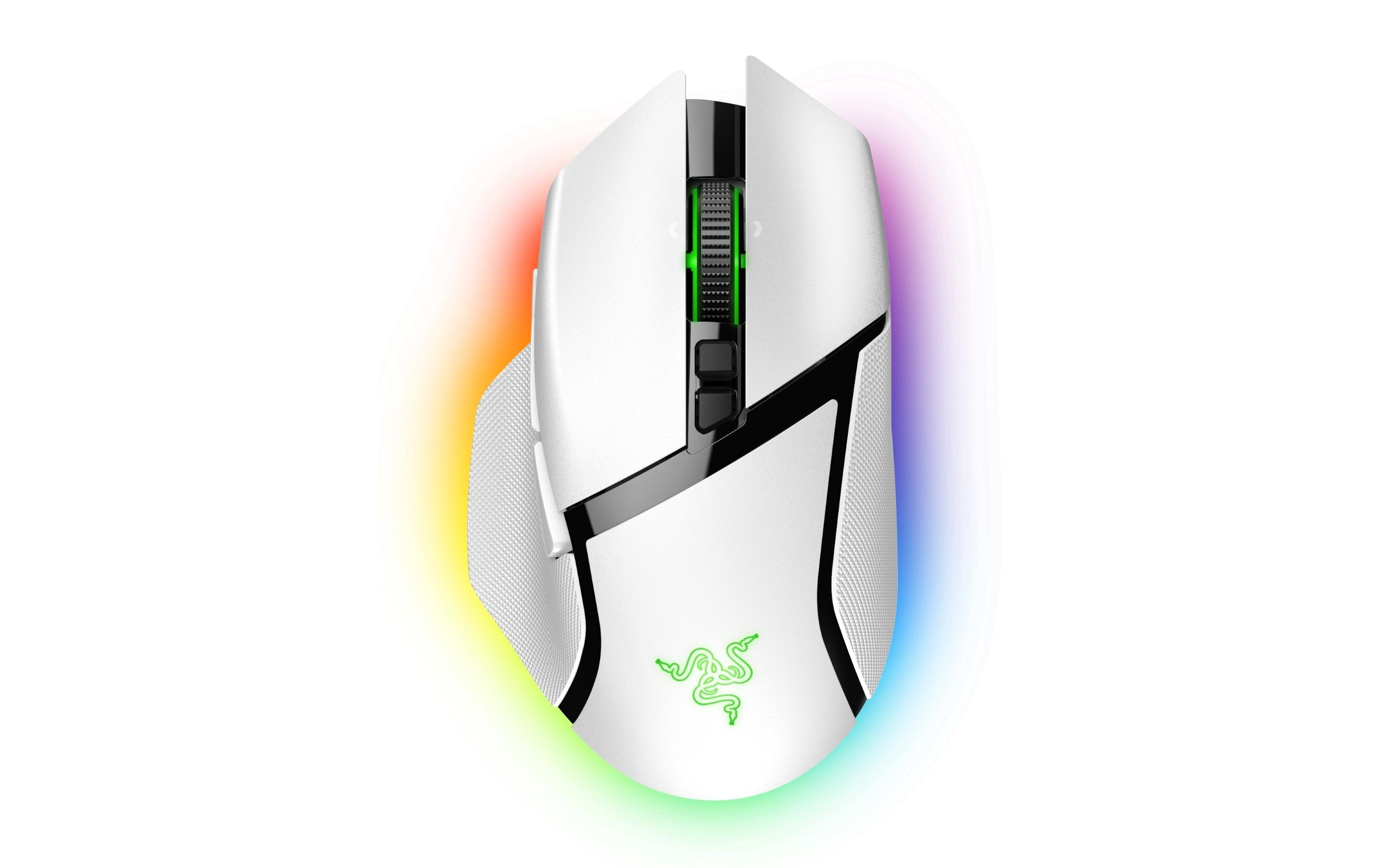 Gaming-Maus Basilisk V3 Pro Weiss<br>Ergonomische Gaming-Maus mit programmierbaren Tasten und RGB-Beleuchtung