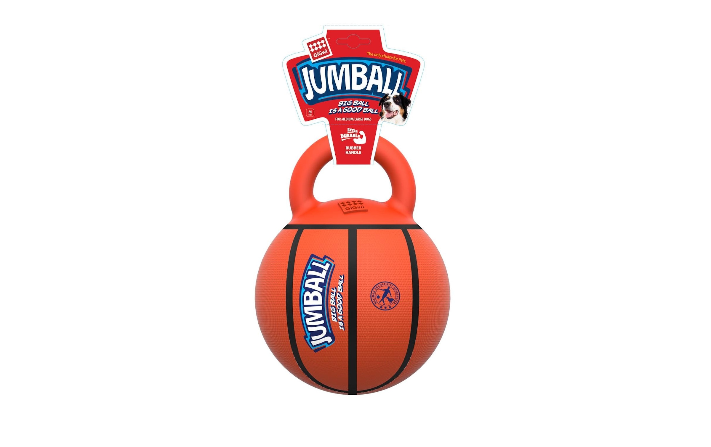 GiGwi Tier-Beschäftigungsspielzeug »Jumpball, Basketball,« Gummi | Kunststoff