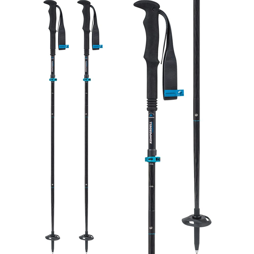Komperdell FX Lite Carbon Vario Approach Compact Wanderstöcke schwarz