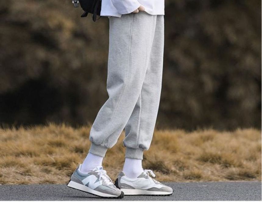 Sinlarity - Halfhoge effen cropped harem-joggingbroek