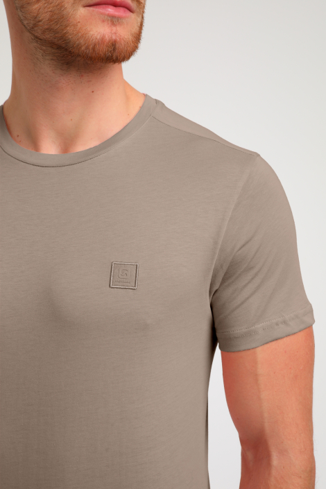Gabbiano taupe heren t-shirt