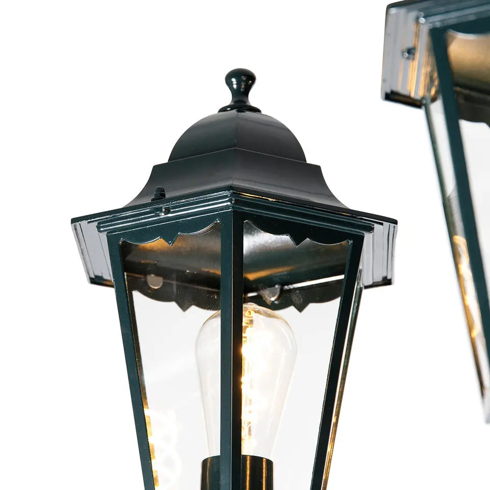Qazqa staande buitenlampen new orleans groen e27