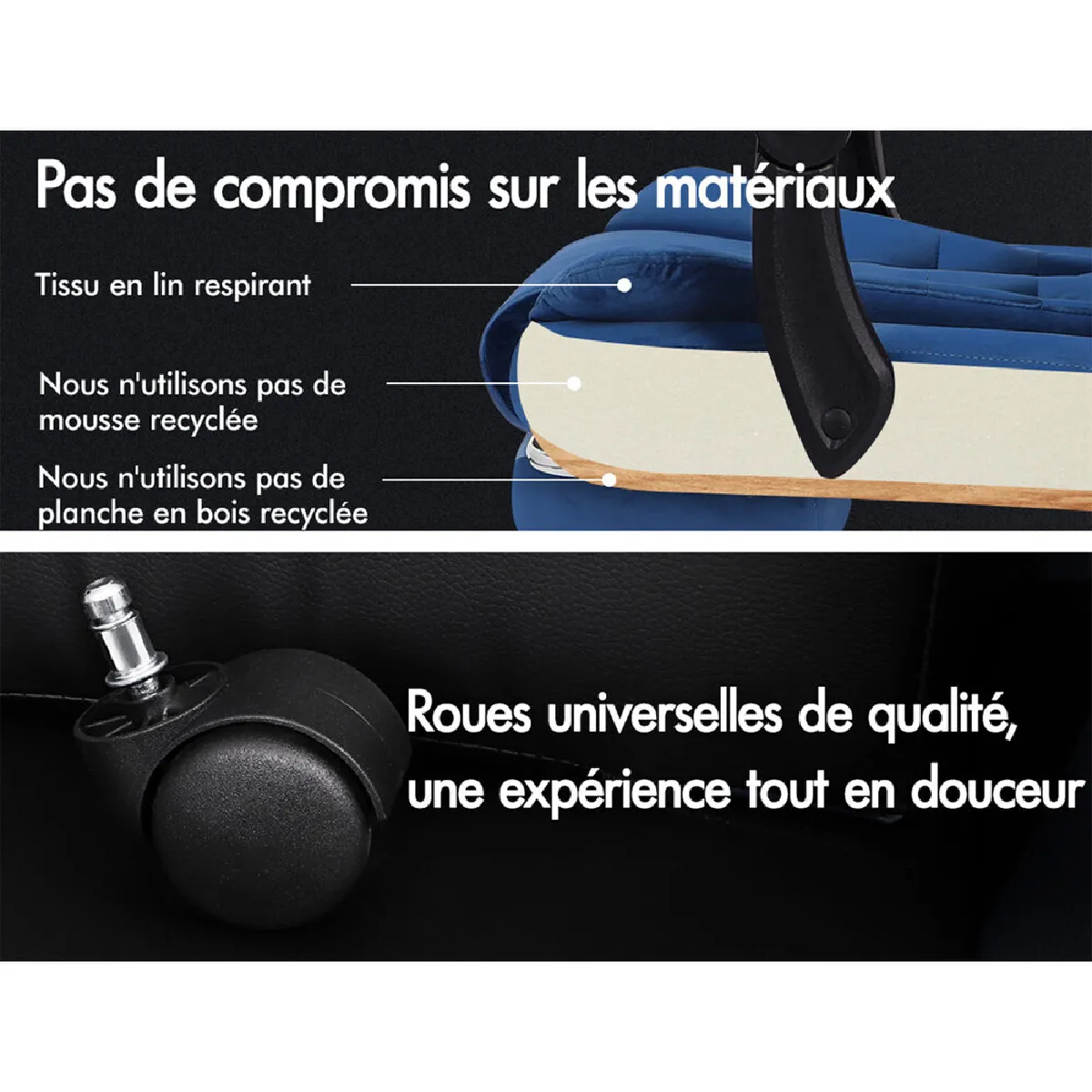 ALFORDSON Fauteuil de Bureau de Massage