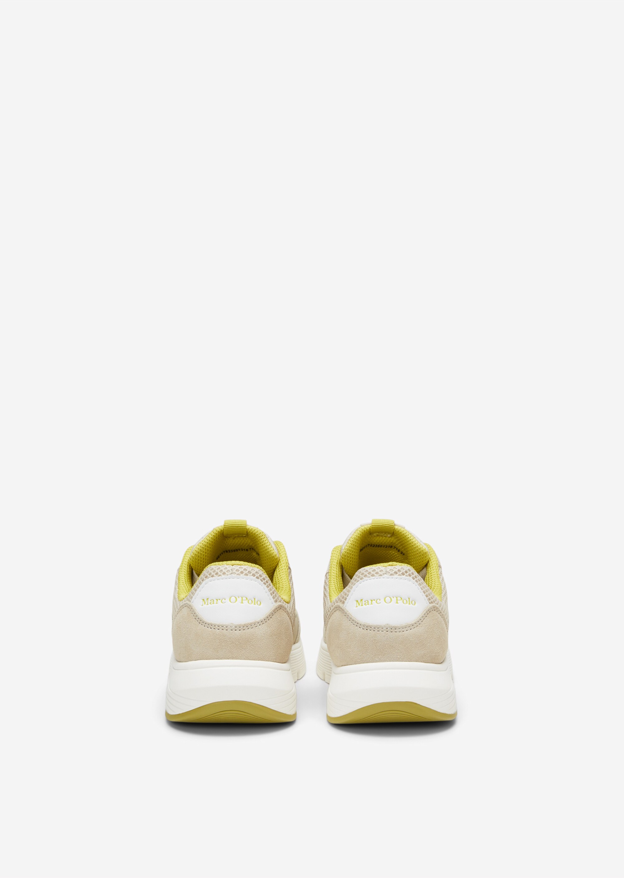 Sneaker aus Veloursleder-Mix mit Mesh