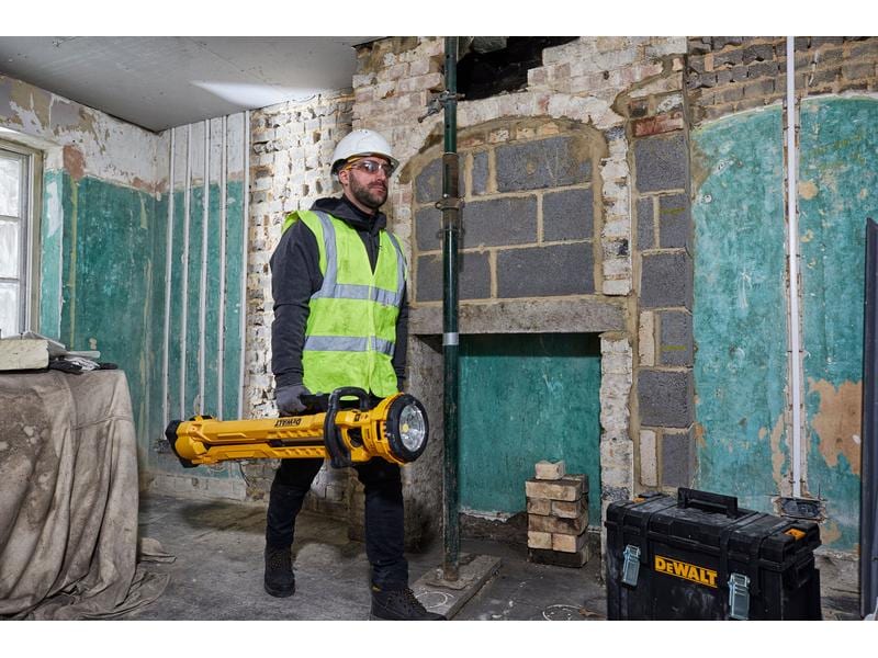 DEWALT Akku-LED-Baustellenstrahler DCL079 18 V, Solo 18 V Akku-LED-Leuchte aus der innovativen XR-Serie