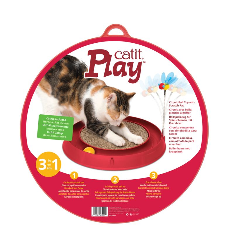 Jouet 3 en 1 Catit Play-N-Scratch