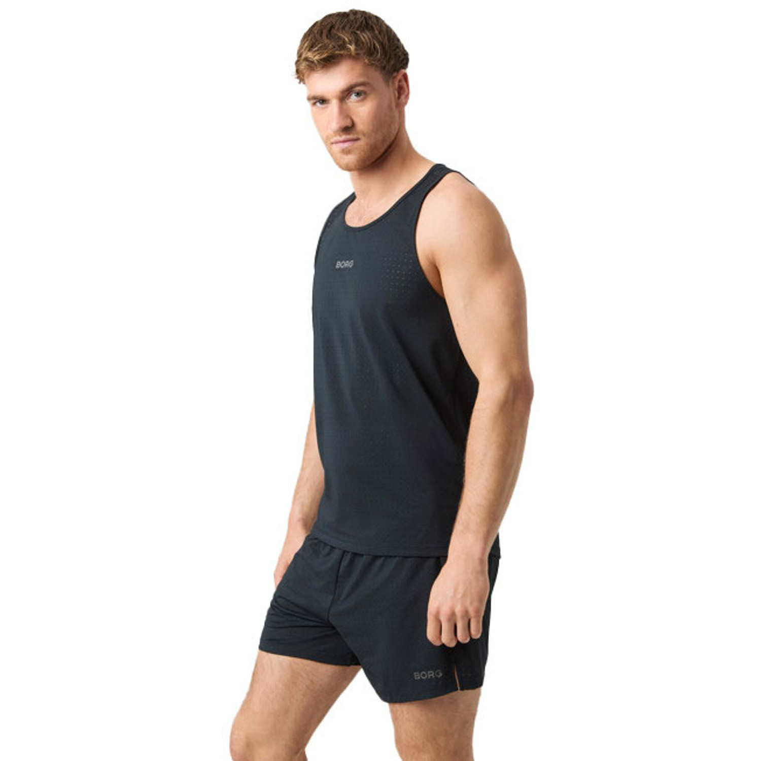 Björn Borg Running perforated Singlet Heren
