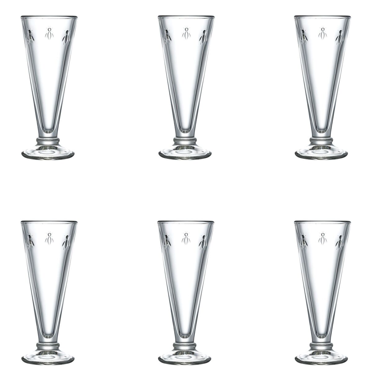 Abeille champagneglass 15 cl, 6-pakning