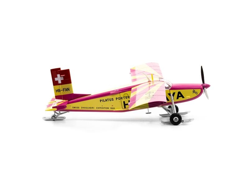 ACE Pilatus PC-6 Porter HB-FAN Yeti 1:72 Realistisches Modellflugzeug