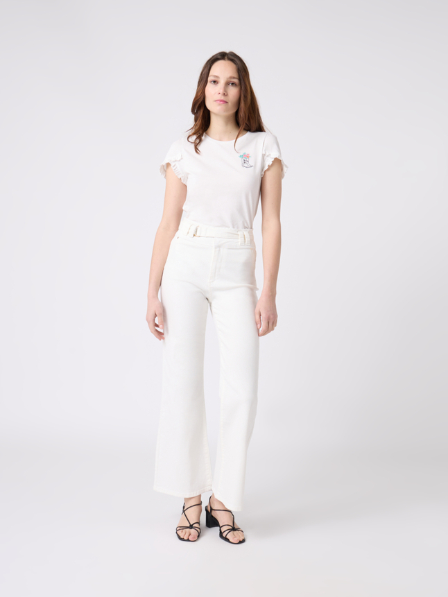 T-shirt 100% coton brodé