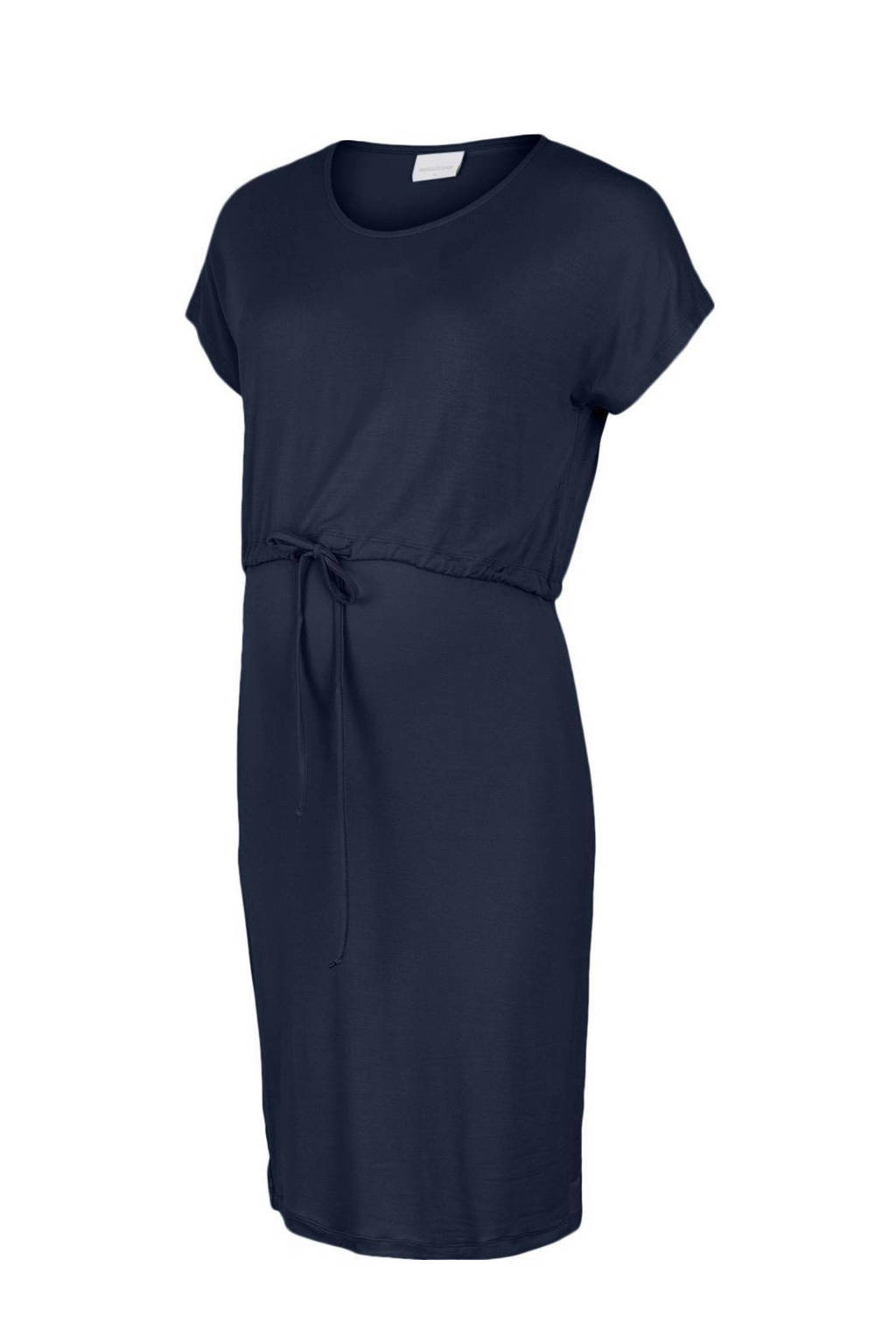 MAMALICIOUS zwangerschaps- en voedingsjurk MLALISON met ceintuur donkerblauw