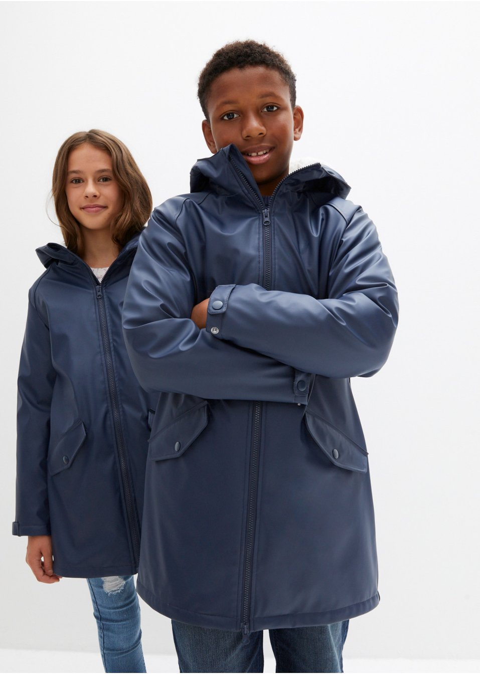 Veste imperméable thermo enfant avec maille peluche
