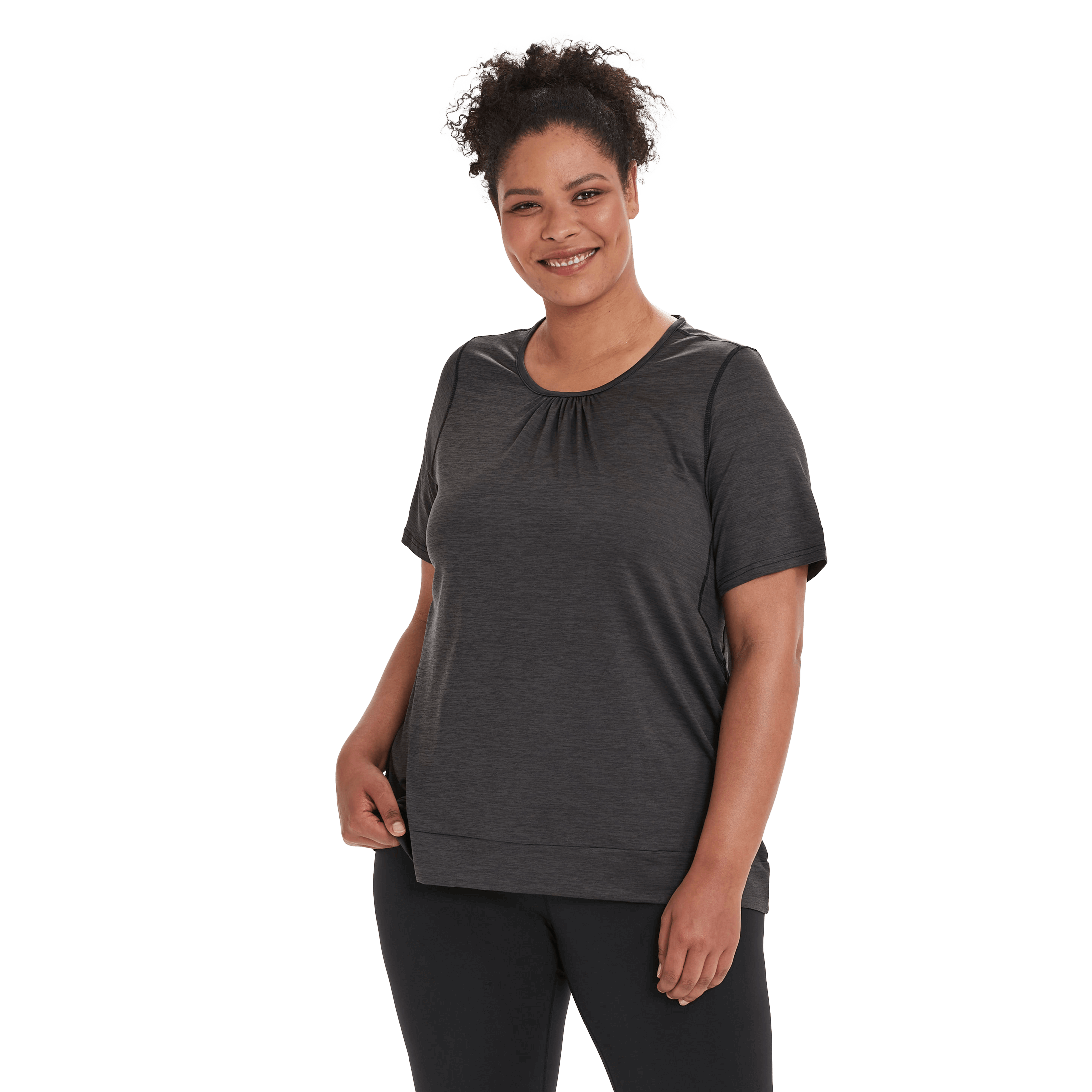 Endurance Brees W S/S Melange Tee - Fritid og bomull