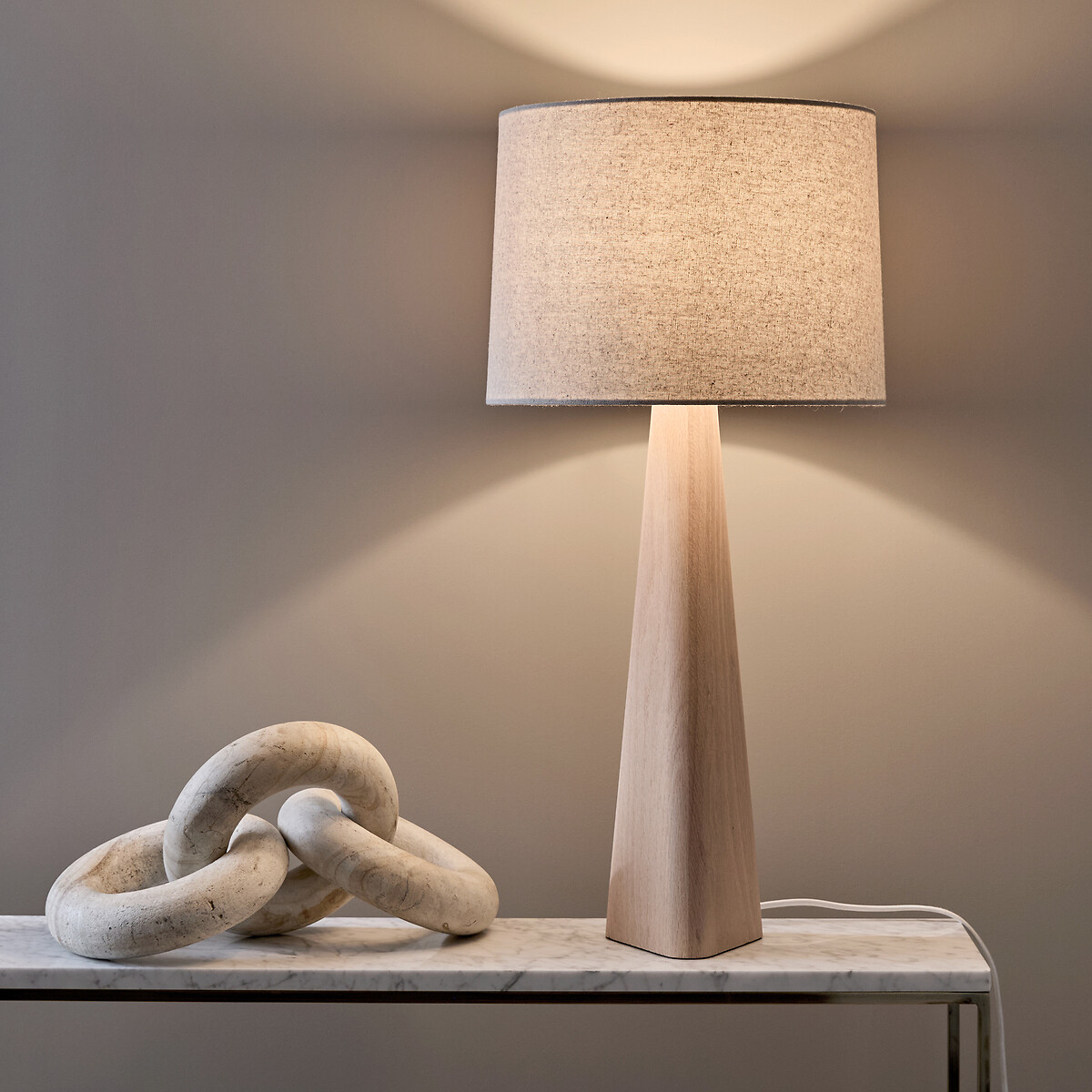 AM.PM<br>Luminária em carvalho e linho, Nestwood