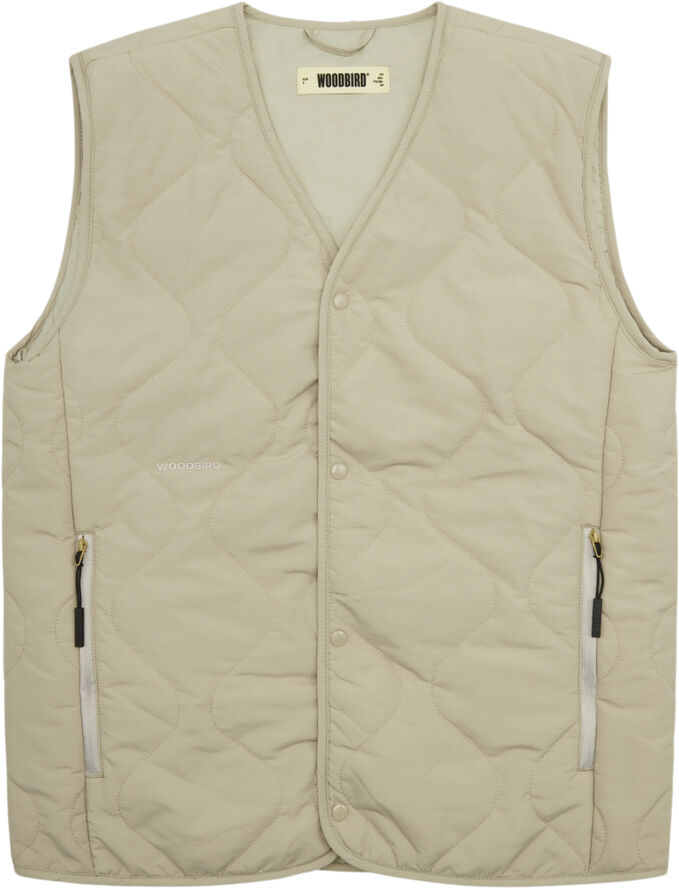 Woodbird WBTrais Quilt Vest Stone