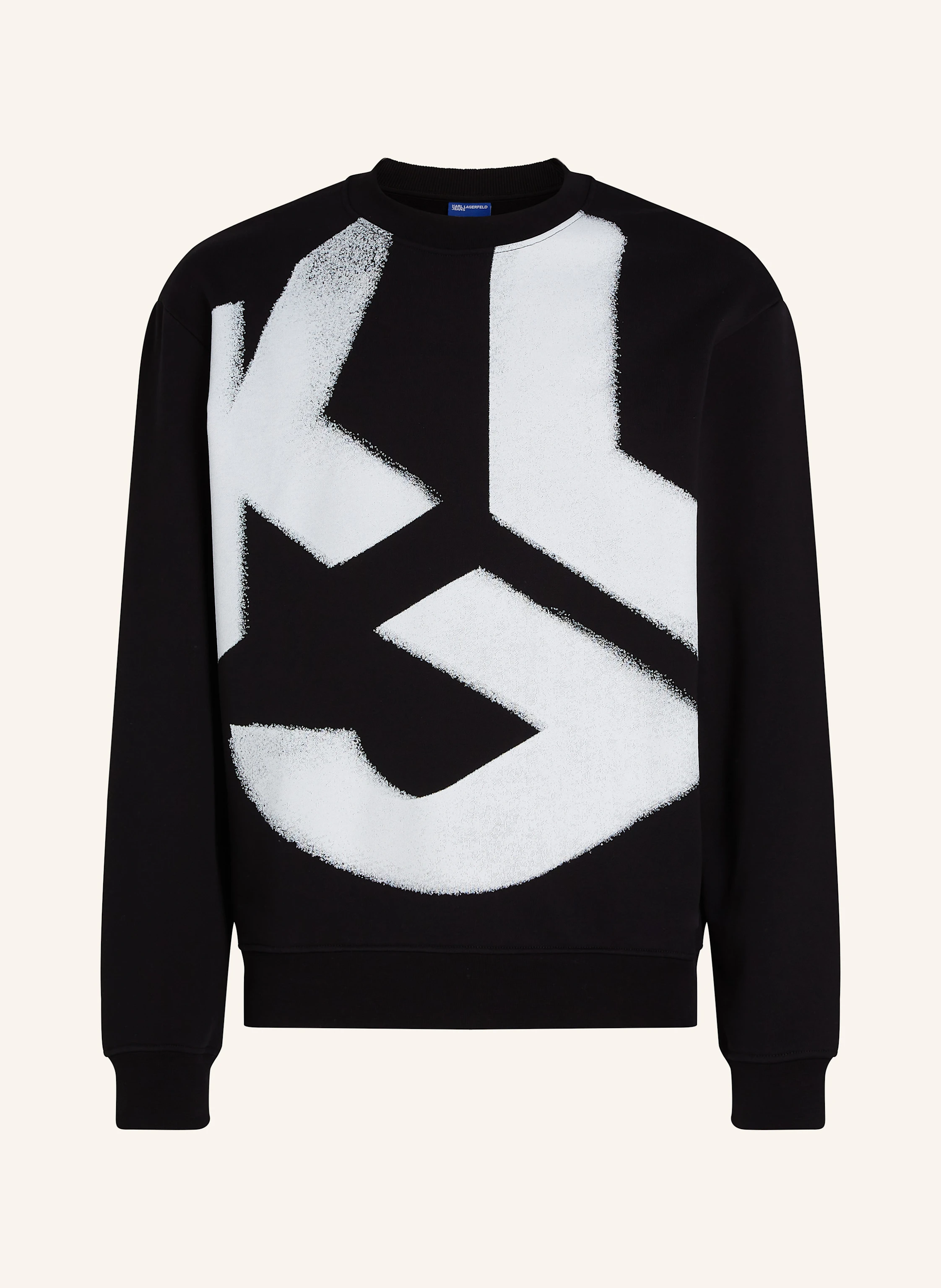 KARL LAGERFELD JEANS KLJ MONOGRAM BLEACHED SWEATSHIRT