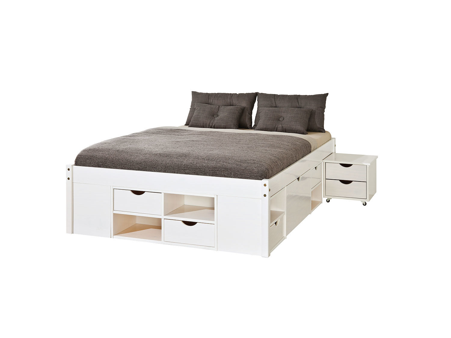 Funktionsbett TOM mit viel Stauraum