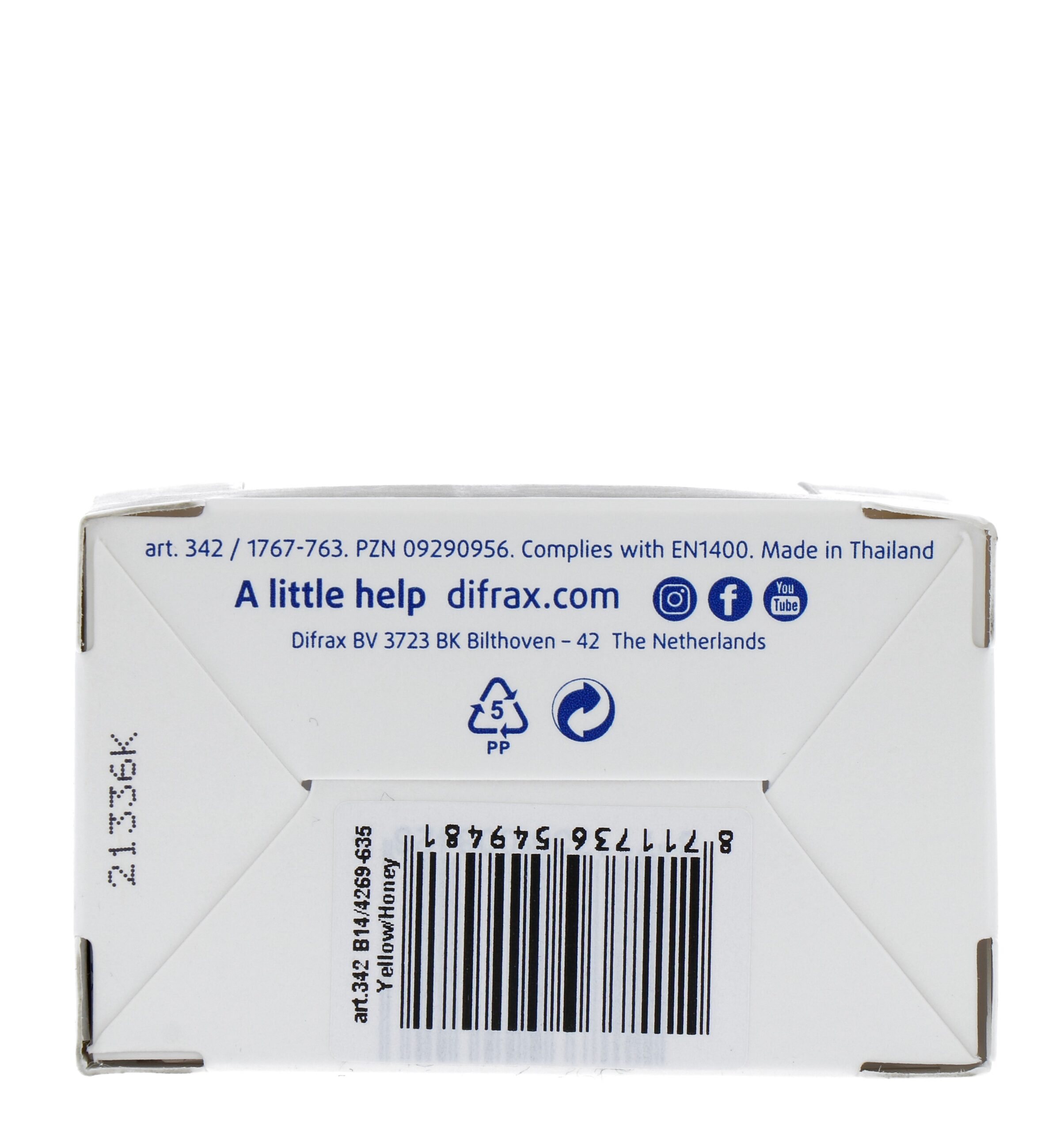 Difrax Fopspeen Dental 18 maand Geel (1 stuk)
