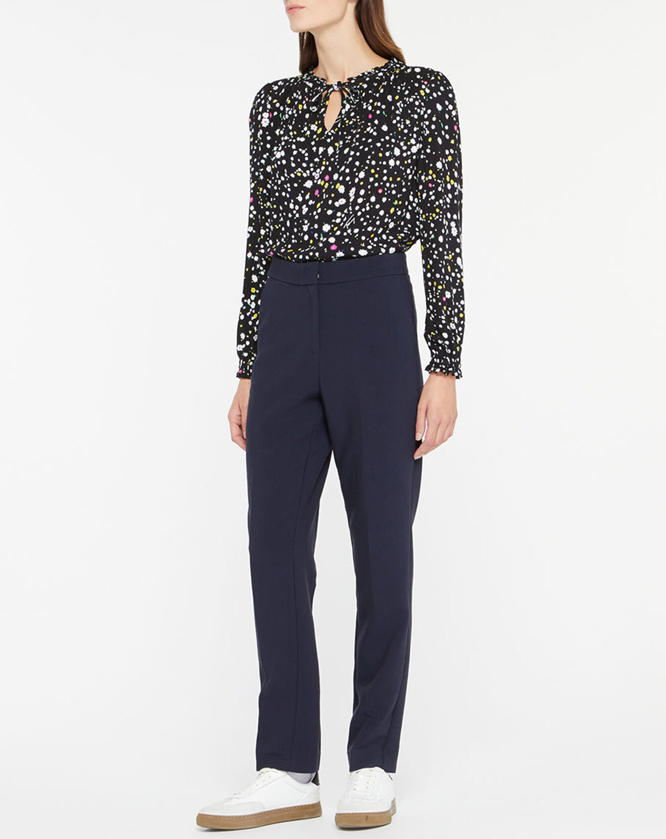 Tommy Jeans Blouse Fluide imprimée noir/multicolore