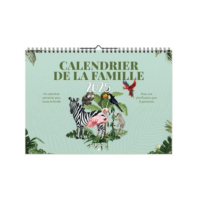 Brepols - Calendrier familial mensuel - 31 x 22 cm