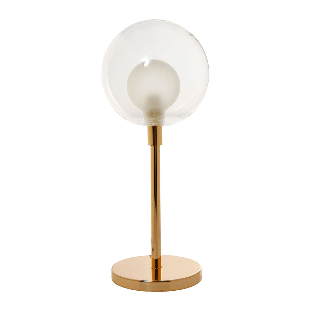 Lampe à poser boule doré H29.5cm