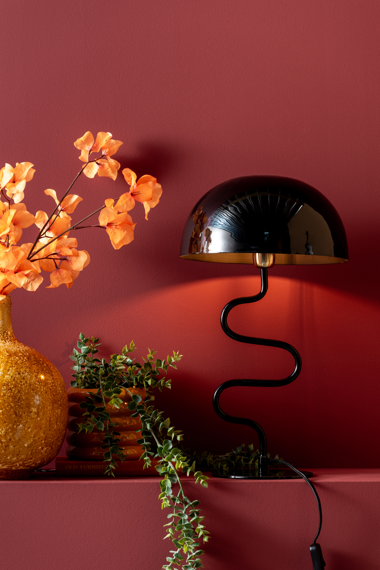 Table lamp Twist enamel black