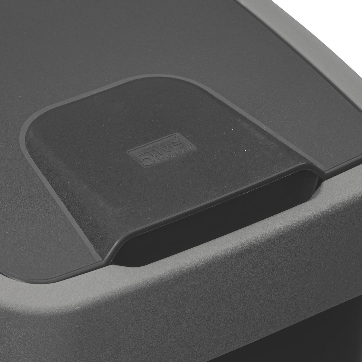 POUBELLE 2 OUVERTURES PLASTIQUE 45L