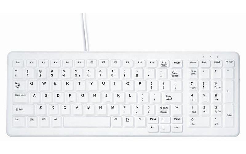 Tastatur AK-C7000 IP68<br>Desinfizierbare USB-Tastatur, Weiss