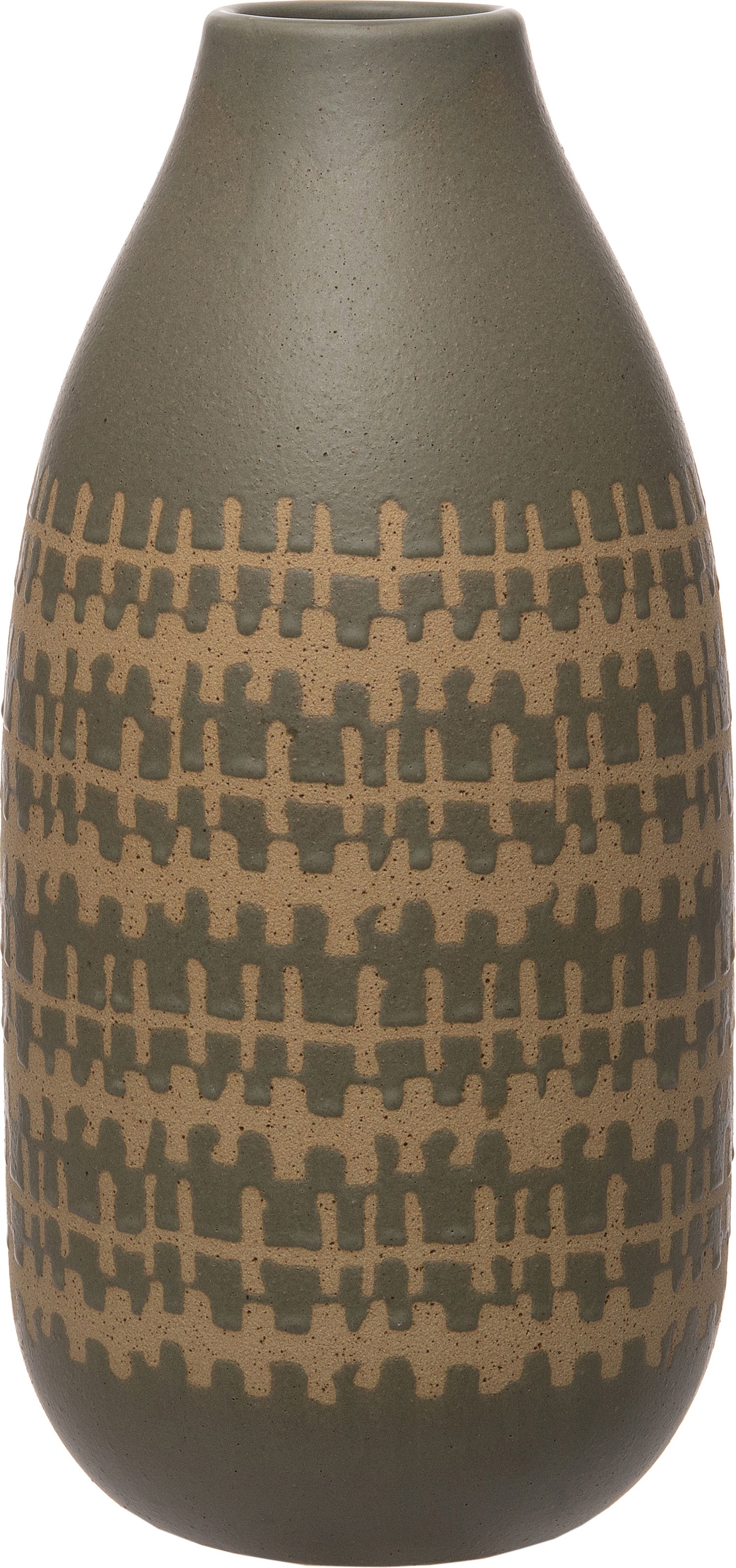 Intratuin vaas groen D 18,5 H 38 cm