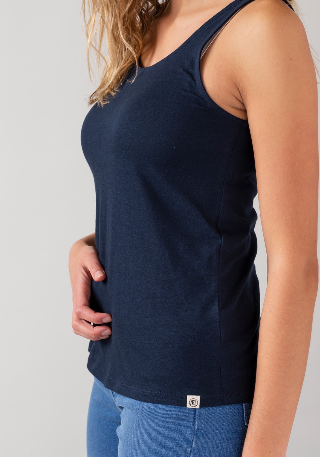 WE ARE ZRCL Damen Tank-Top Basic Blue
