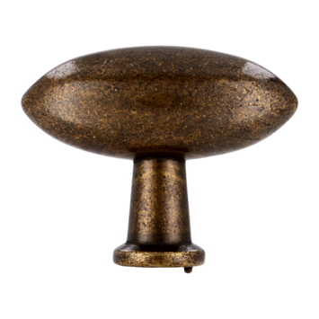 Knop Fanny messing antiek 38mm