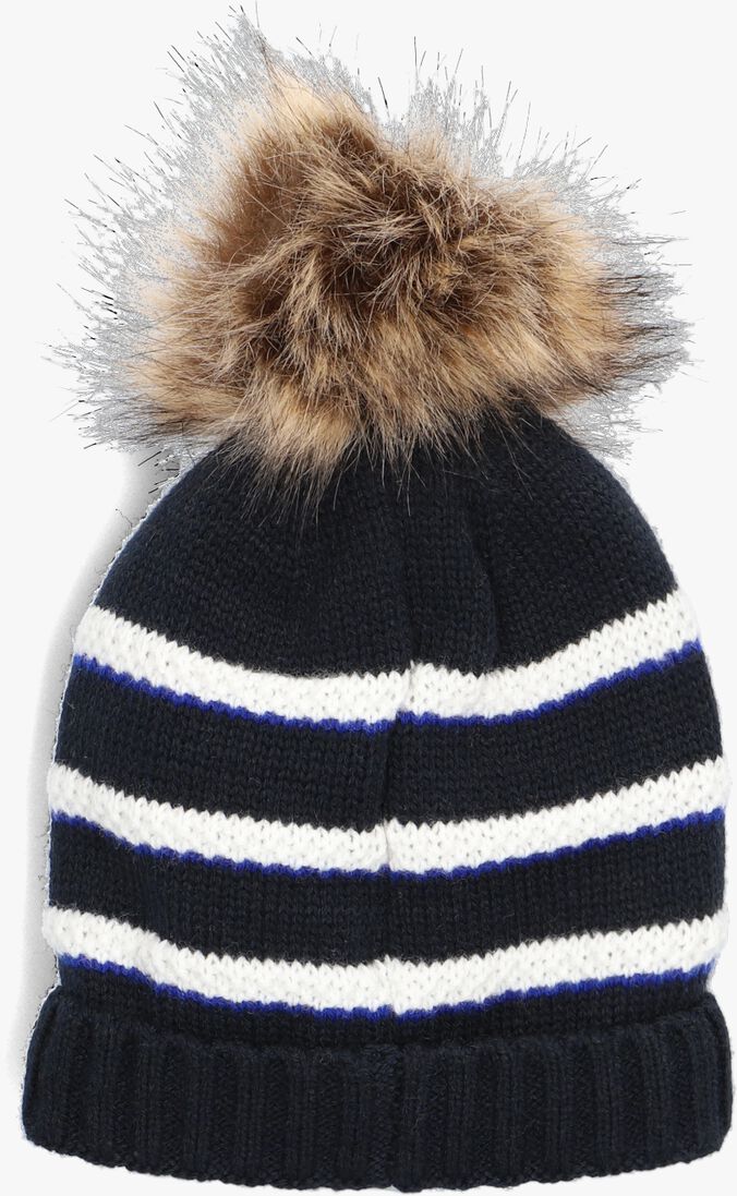 IKKS blauw/wit gestreepte ikks muts set tricot