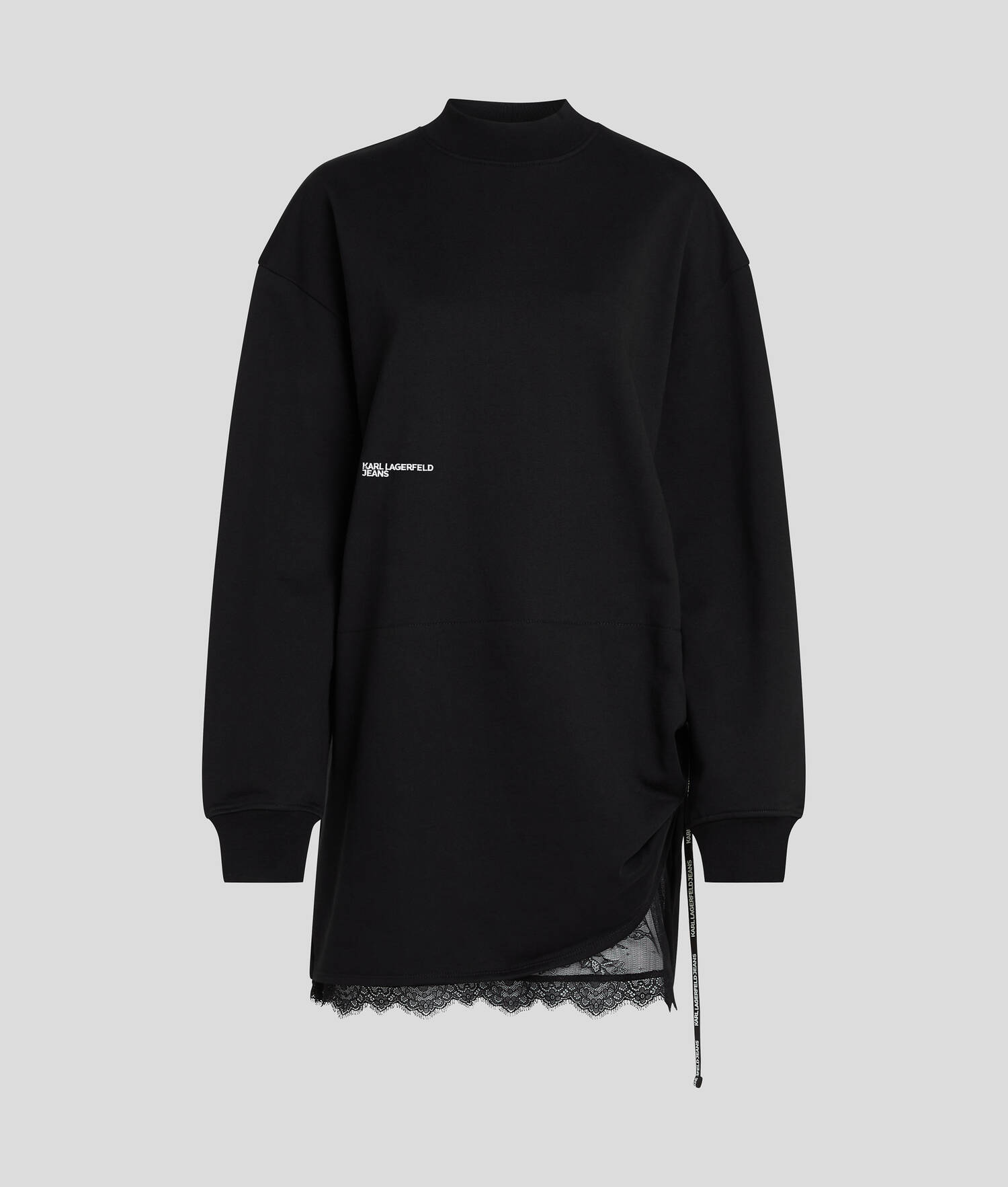 ROBE SWEAT AVEC DÉTAILS EN DENTELLE