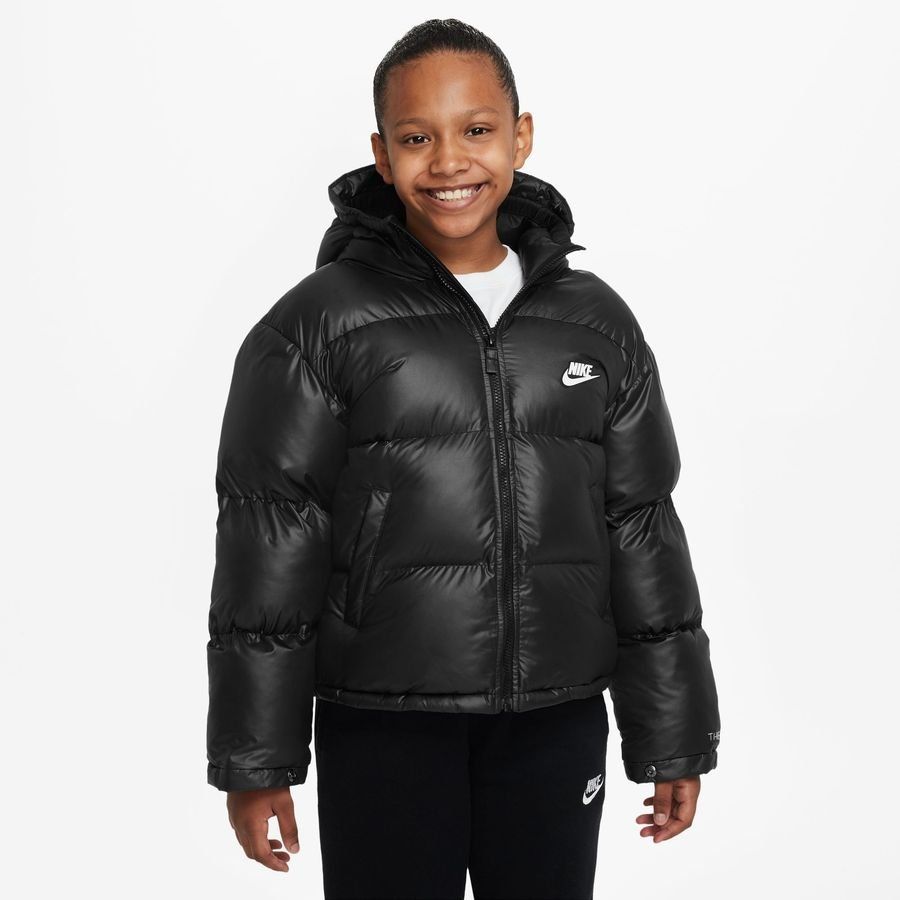 Nike Manteau d'Hiver NSW Imperméable synthetic-fill - Noir/Blanc Enfant