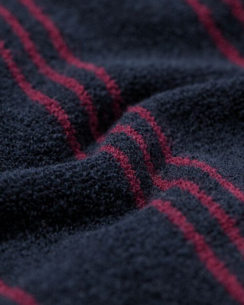 pyjama homme éponge à rayures bleu foncé