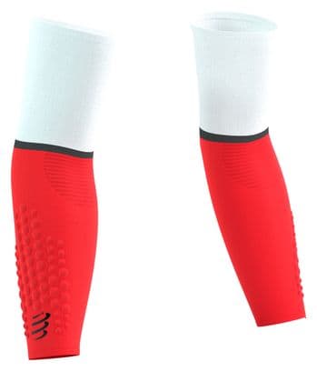 Manchettes Compressport Armforce Ultralight Blanc/Rouge