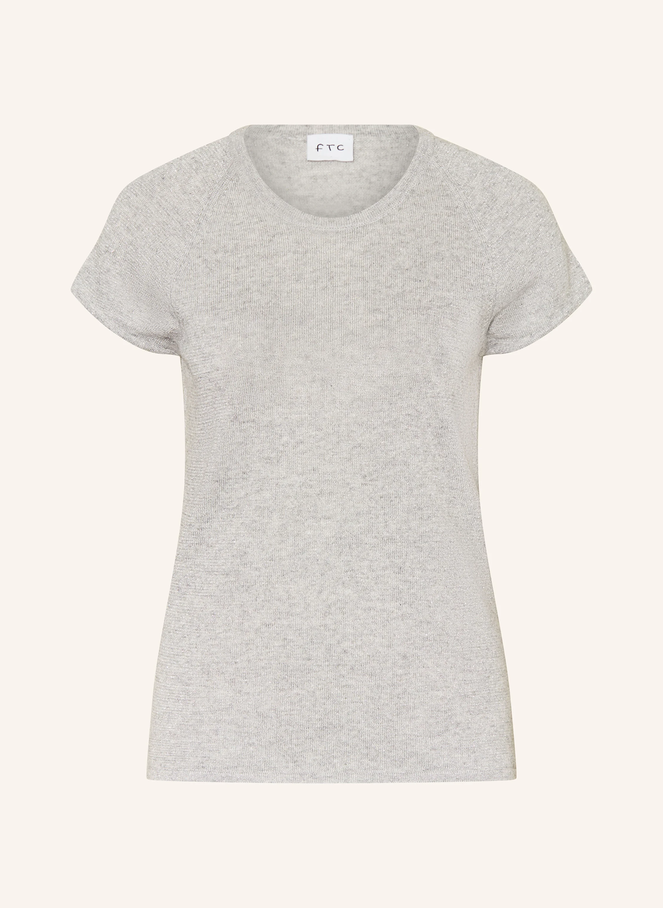 FTC CASHMERE Strickshirt mit Glitzergarn